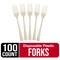 Party Solids 100 Pcs Disposable Utensils – Heavy Duty Plastic Cutlery Set – Premium Plastic Forks, Spoons or Knives for Parties, Events, Catering & Tableware Supplies by Exquisite
